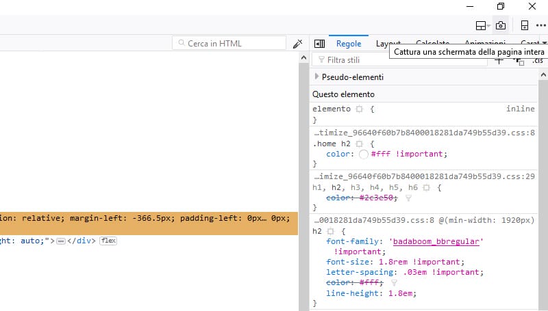 Screenshot Pagina Intera Firefox